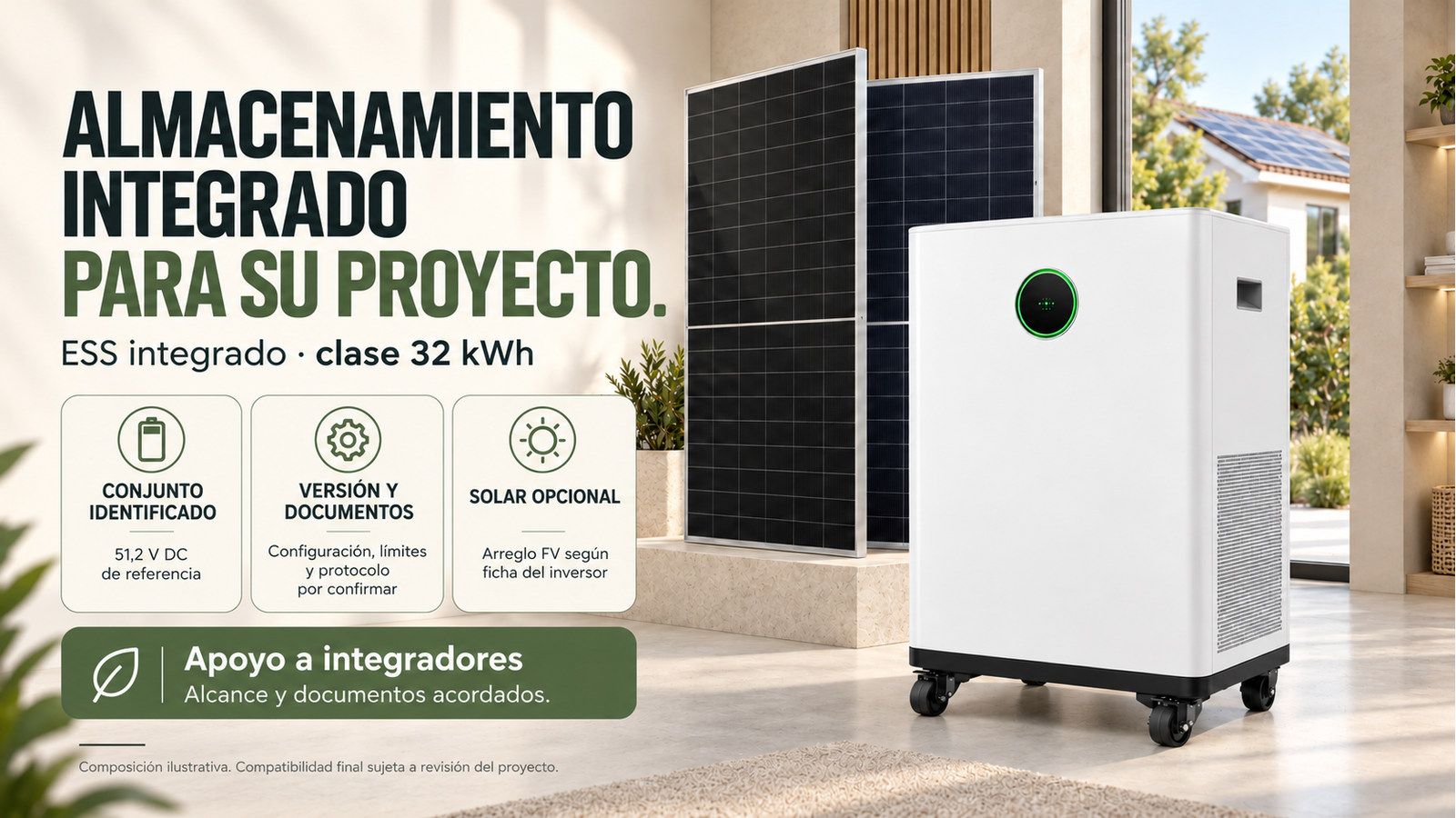 Selección y documentación de ESS integrado · clase 32 kWh