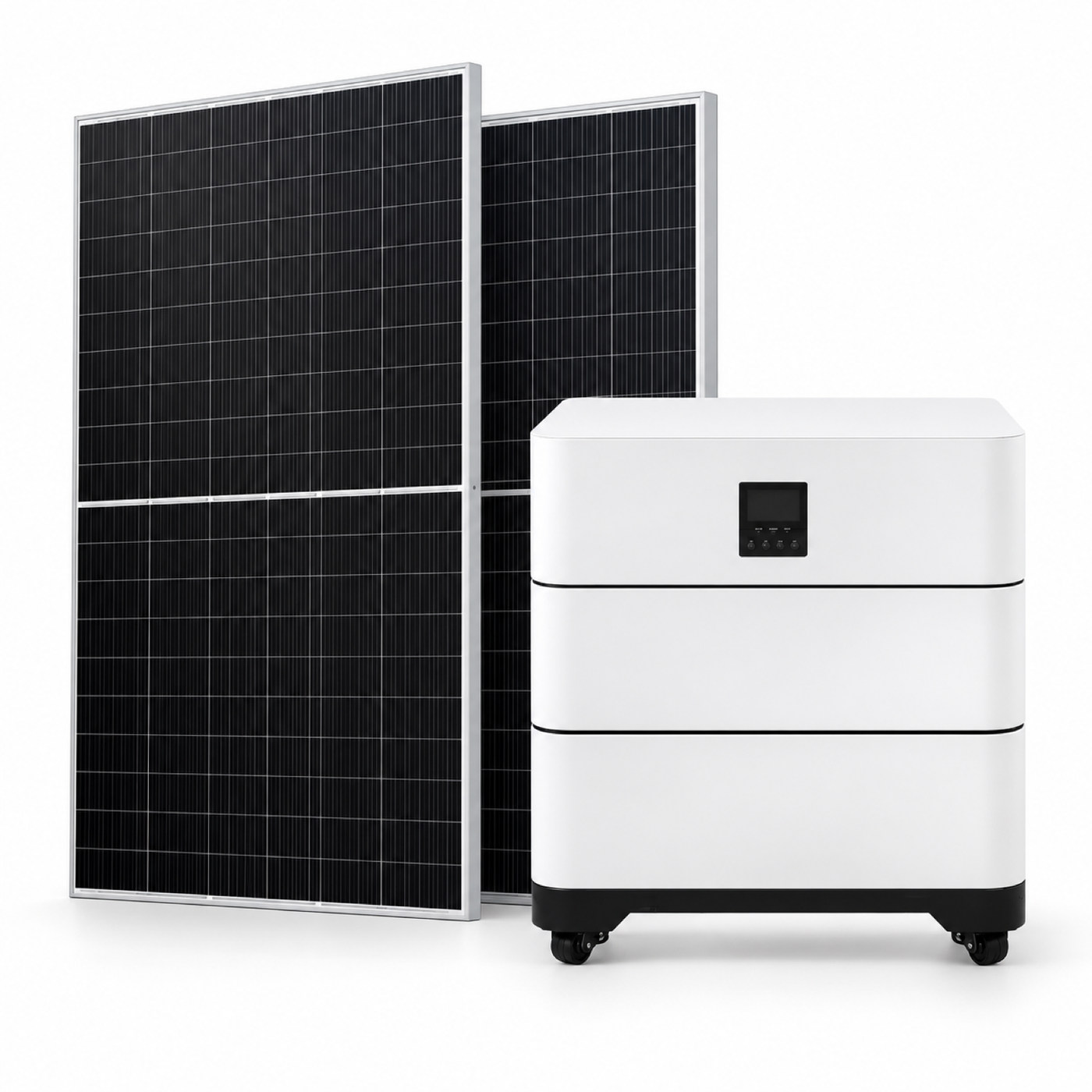 Composición ilustrativa de ESS integrado apilado · clase 10 kWh