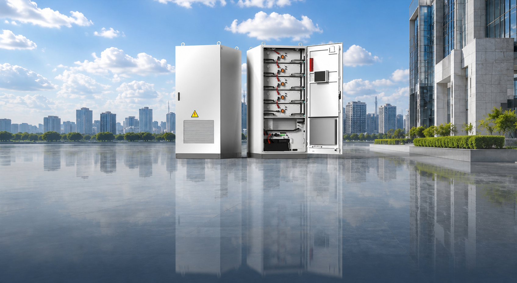 Armario comercial de almacenamiento de energía con refrigeración líquida de 125kW 261kWh