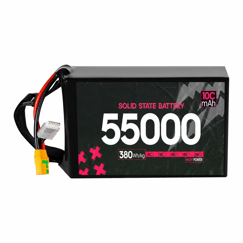 Batería para UAV de 55000mAh 5C, clase 380Wh por kilogramo