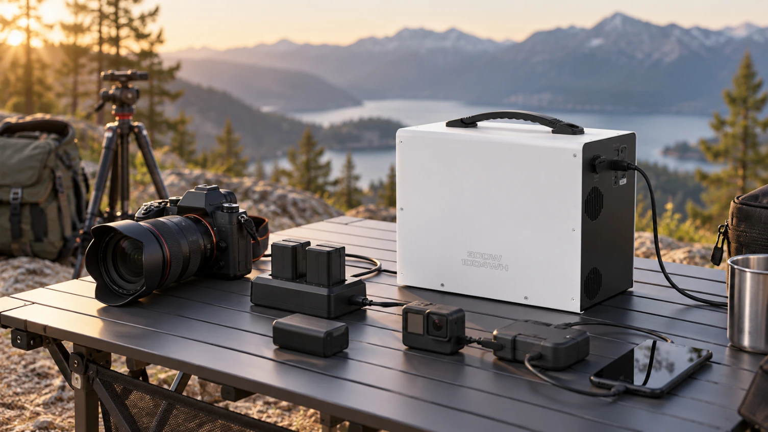 Alimentación de equipos y accesorios fotográficos en exteriores