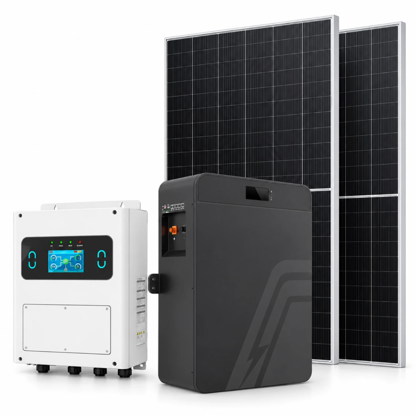 51.2V 200Ah / 10.24kWh Batería de pared oscura: opciones de configuración del kit